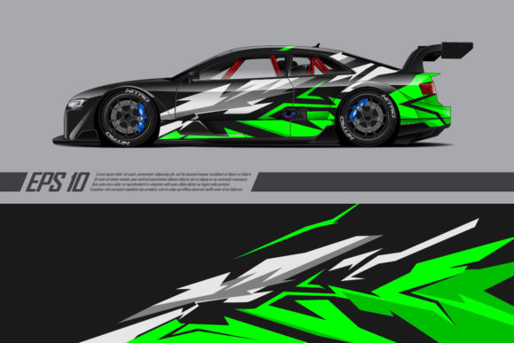 Download Sport Car Vector with Wrap Vinyl Design - Vinyl design Collection