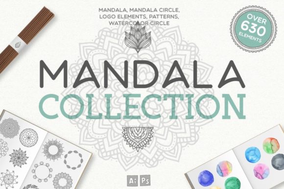 Download Mandala Collection - 630 Elements - Collection Collection