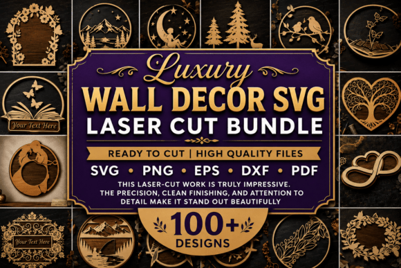Download Luxury Wall Decor SVG Collection Bundle - Collection Collection