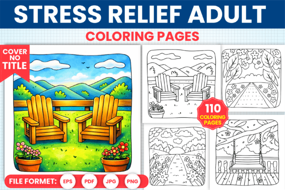 Download Stress Relief Adult Coloring Book Pages - Premium Bundle