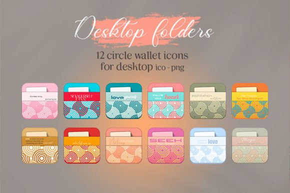 Download 12 Circle Pattern Wallet Icons - Icons Collection