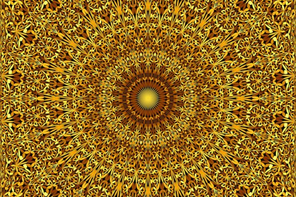 Download Golden Seamless Flower Mandala Pattern - Premium Resources
