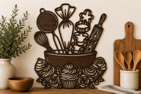 Download Kitchen Wall Decor SVG Laser Cut File - Wall decor Collection