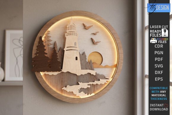 Download 3D Layered Wall Decor Laser Cut | Art - Wall decor Collection