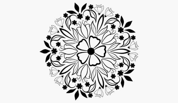 Download Round Floral Motif - Premium Resources